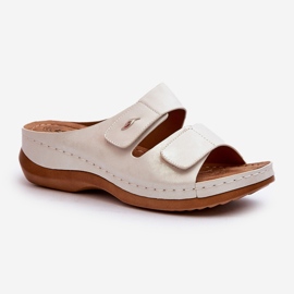 Lätt flip-flops för kvinnor gjorda av ekologiskt läder Silver Frellia 1