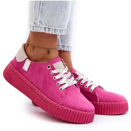 Dam Sneakers Memory Foam System Big Star NN276004 Fuchsia rosa 4