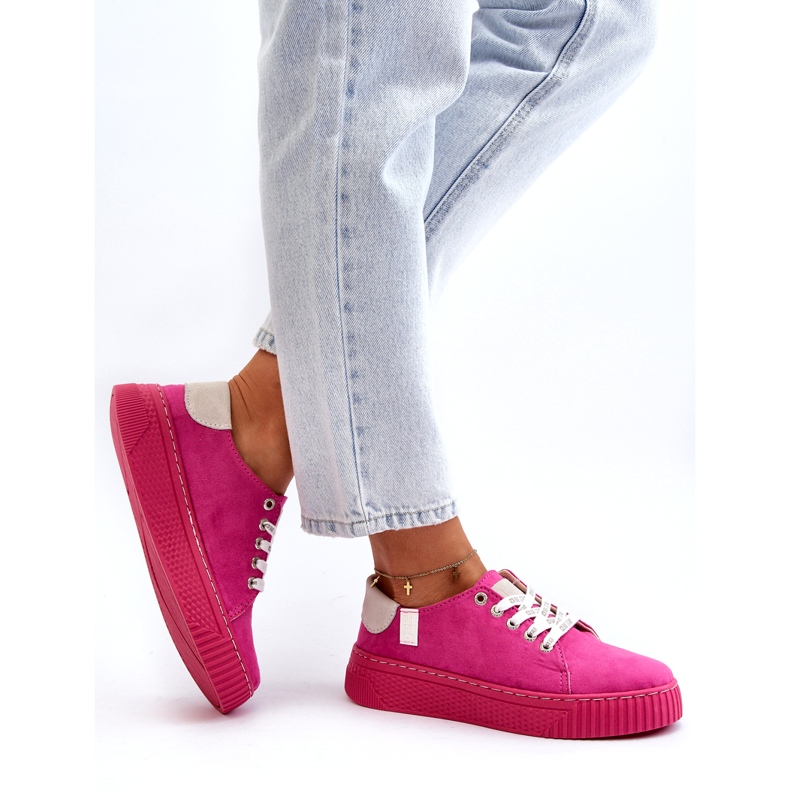 Dam Sneakers Memory Foam System Big Star NN276004 Fuchsia rosa 3