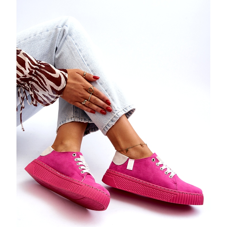 Dam Sneakers Memory Foam System Big Star NN276004 Fuchsia rosa 1