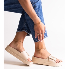 Beiga flipflops Big Star NN274A666 801 beige 1