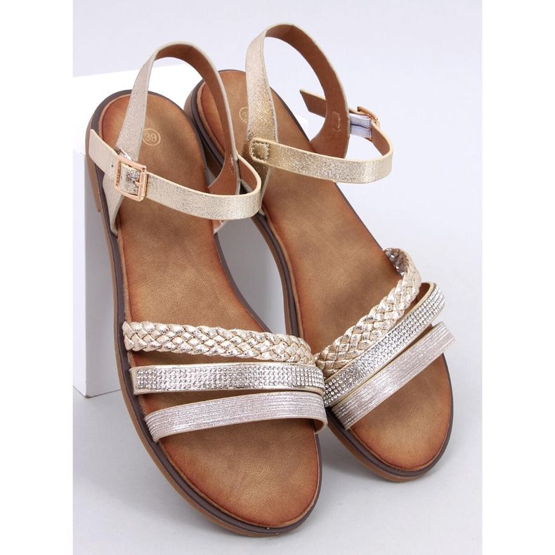 Pasini Gold damsandaler gyllene 1