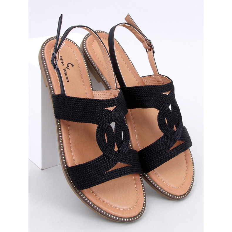 Vernay Black damsandaler svart 1