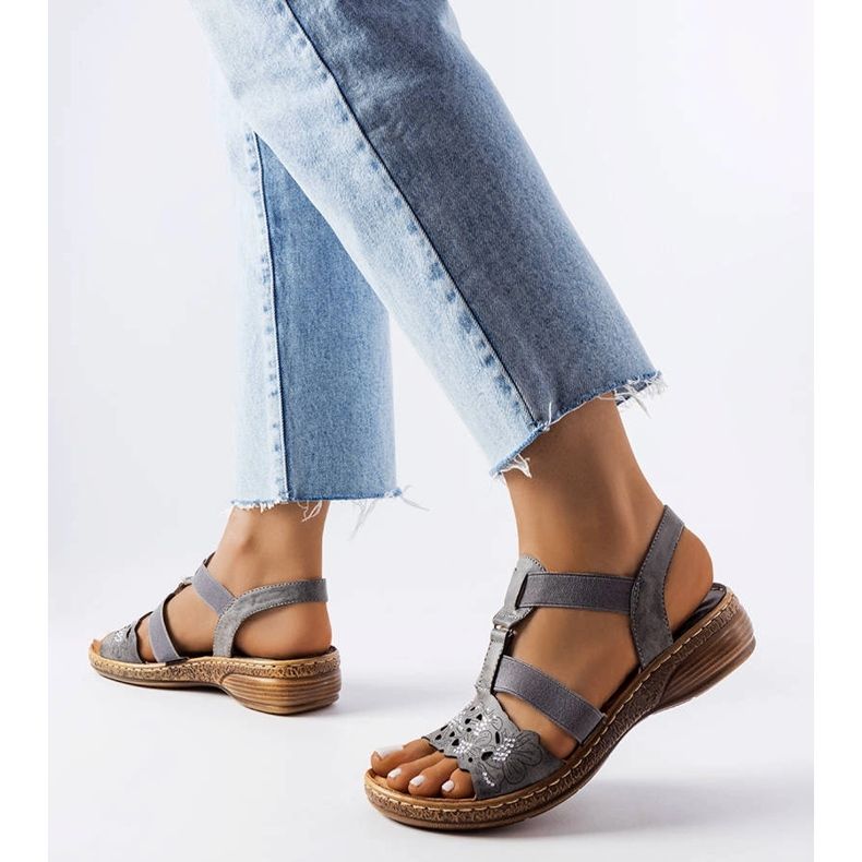 Evento Grå sportsandaler med strass från Rossignol 1