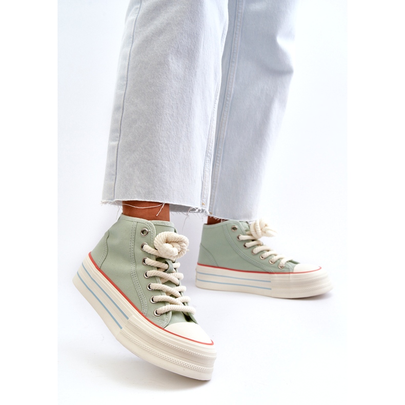 Seastar Platform Sneakers för kvinnor Mint Aineri grön 2