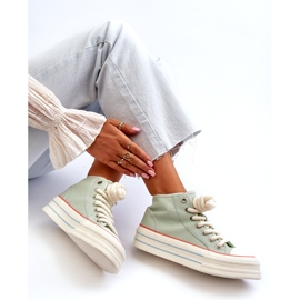 Seastar Platform Sneakers för kvinnor Mint Aineri grön 1