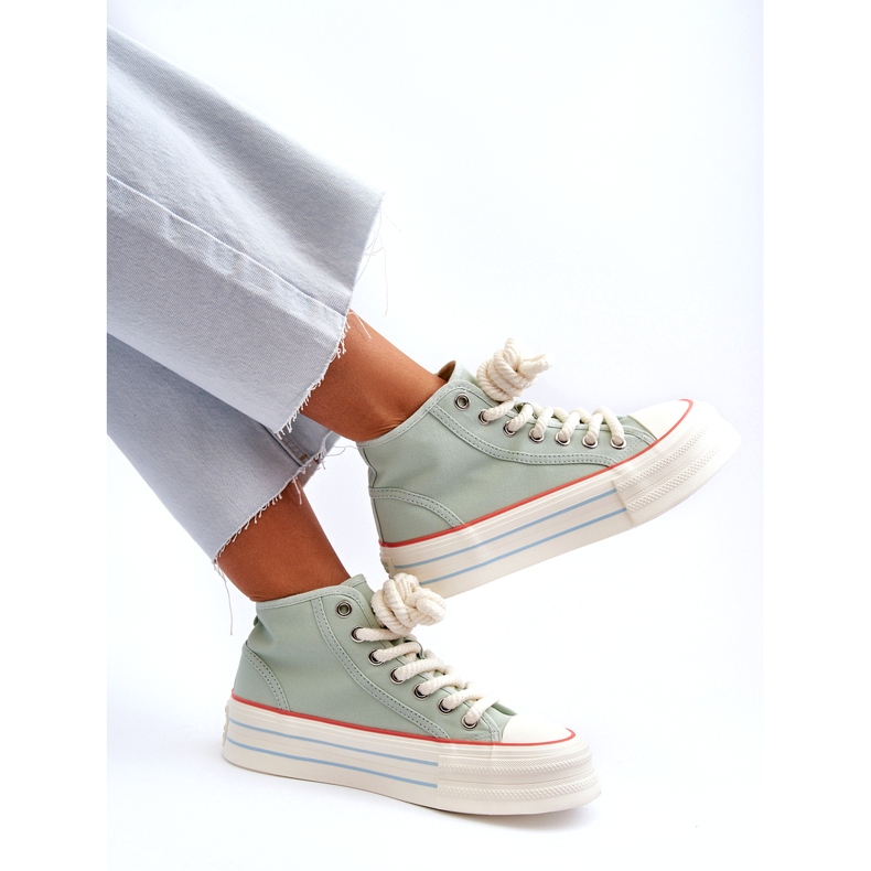 Seastar Platform Sneakers för kvinnor Mint Aineri grön 5