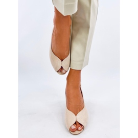 Venus Beige högklackade sandaler 1