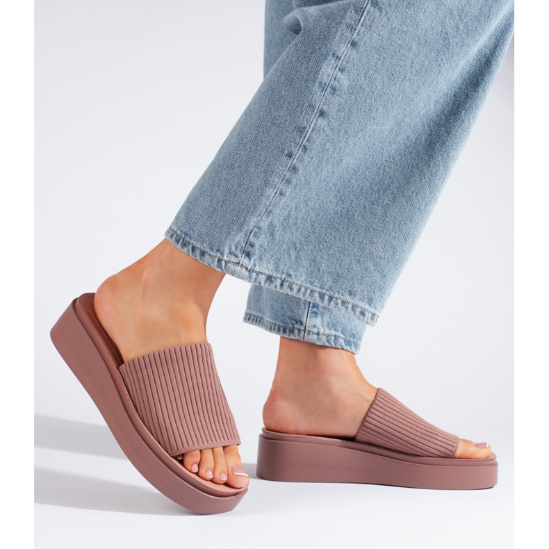 Sergio Leone Rosa kilasandaler för kvinnor 1