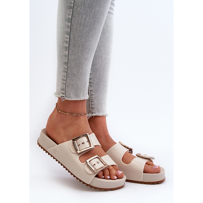 Släta rutschbanor för kvinnor ZAXY NN285058 Ljus beige 2