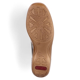 Skinnbekväma sommarskor för damer, beige Rieker 41356-60 5