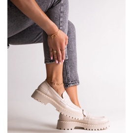 Beige läderskor Big Star LL274457 1