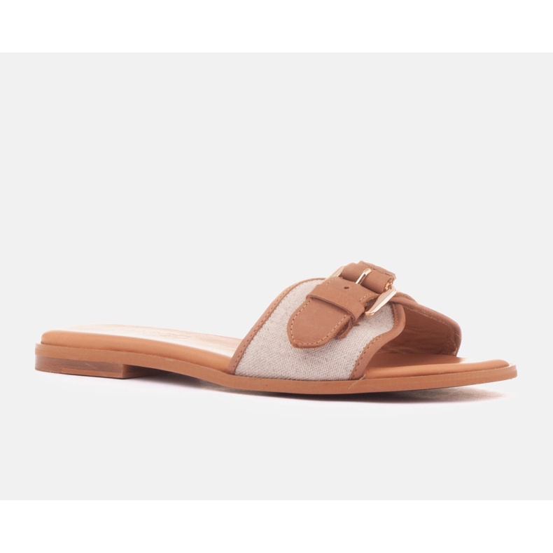 Marco Shoes Fibbia flipflops beige 1