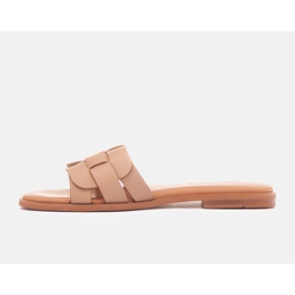 Marco Shoes Alba flip flops beige 1