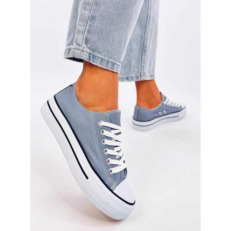 Klassiska damsneakers Fargis L.BLUE blå 2