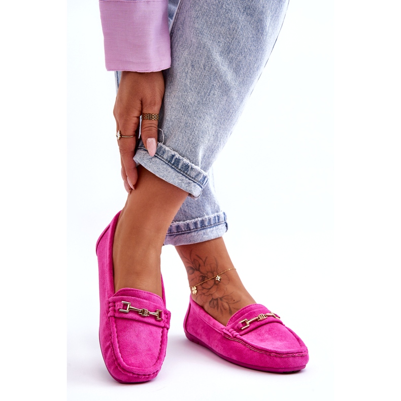 Confly Klassiska mocka Loafers för kvinnor Rosa 4