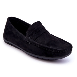 Confly Mäns mocka svarta loafers 1