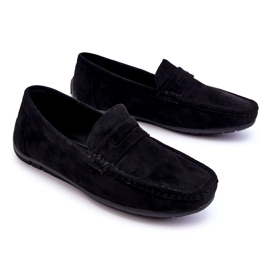 Confly Mäns mocka svarta loafers 2