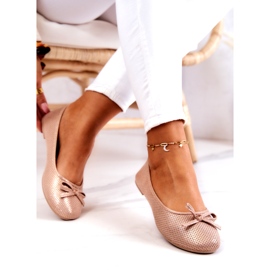 Evento Klassiska ballerinaskor för kvinnor, profilerad innersula, rosa 3