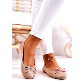 Evento Klassiska ballerinaskor för kvinnor, profilerad innersula, rosa 2