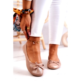 Evento Klassiska ballerinaskor för kvinnor, profilerad innersula, rosa 1