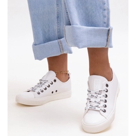 Vita eko läder sneakers Big Star KK274105 1