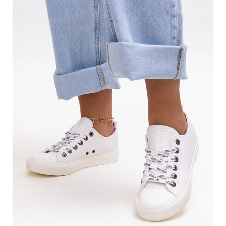 Vita eko läder sneakers Big Star KK274105 1