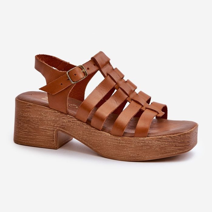 Zazoo 40410 Lädersandaler för kvinnor, bruna 1