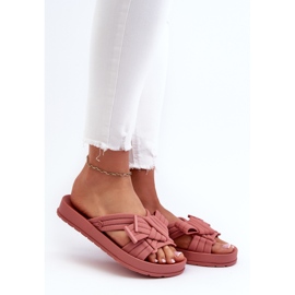 Doftande damflip-flops med platt sula ZAXY LL285097 Dirty Pink rosa 2