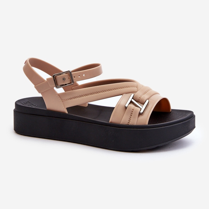 Doftande plattformssandaler för kvinnor ZAXY LL285063 Beige 1