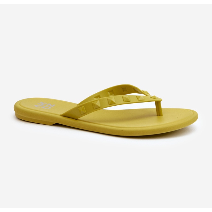 Platta flexibla flip-flops för kvinnor ZAXY JJ285253 Lime grön 1