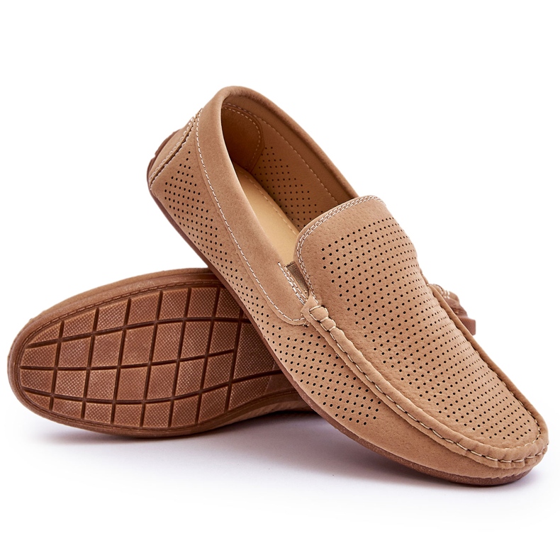 Klassiska Loafers i mocka för män Beige Felixo 4