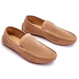 Klassiska Loafers i mocka för män Beige Felixo 1