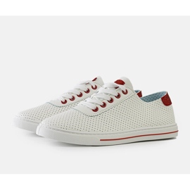 Vita perforerade Ruala sneakers 2