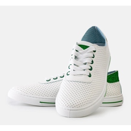 Vita perforerade Ruala sneakers 3