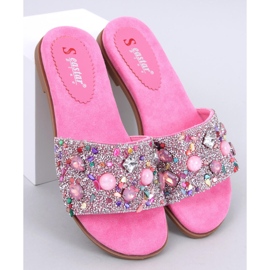 Abriel Fuchsia flipflops i sten rosa 1