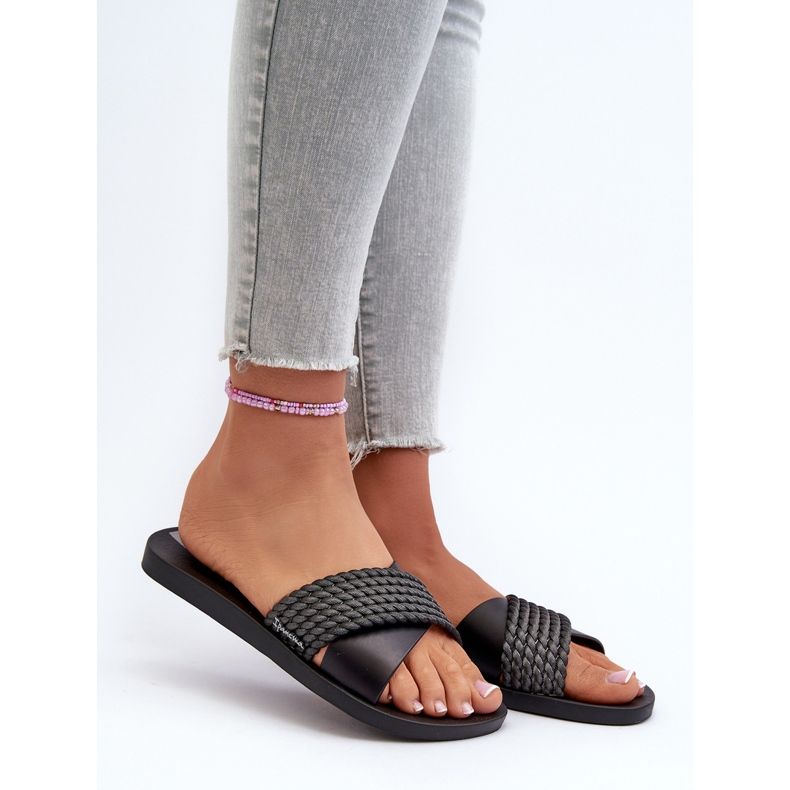 Flat flip-flops för kvinnor 83244 Ipanema Street Ii Fem Svart 2
