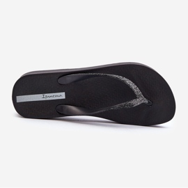 Damflip-flops med glitterrem 83386 Ipanema Mesh Chic Platt Fem Black svart 1