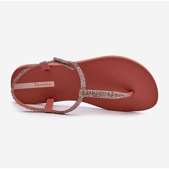 Flip-Flop sandaler för kvinnor med glitter 26914 Ipanema Class Brilha Fem Coral rosa 1