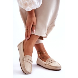 Kvinnors mocka beige loafers 1