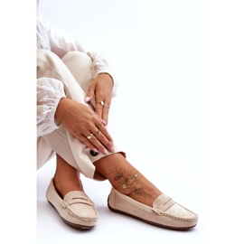 Kvinnors mocka beige loafers 3