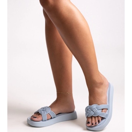 Blå gummitofflor från Ferrei 1