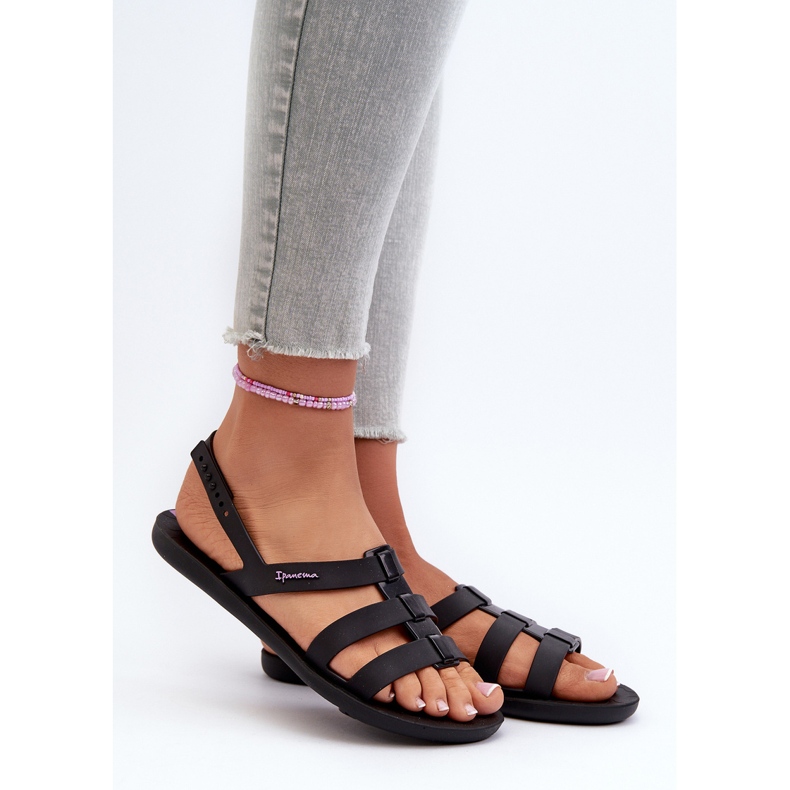 Platta sandaler för kvinnor 83516 Ipanema Style Sandal Fem Svart 1