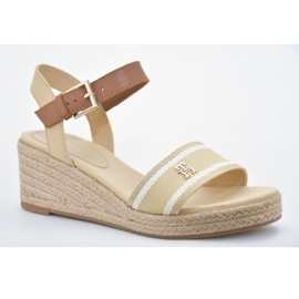 Tommy Hilfiger Webbing Wedge Sandal W FW0FW08044ACR beige 1