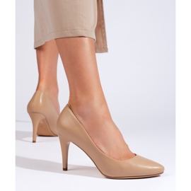 Beige stilettpumps från Sergio Leone 3