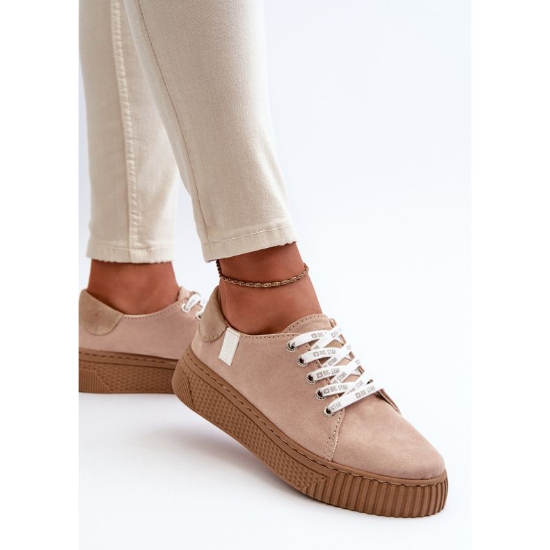 Dam Sneakers Memory Foam System Big Star NN276002 Mörk beige 2