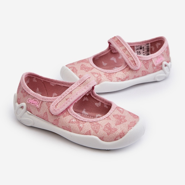 Barn Befado Butterfly Ballerina Tofflor 114X526 Rosa 2
