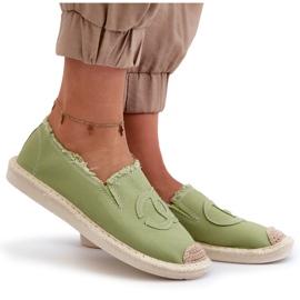Klassiska Espadriller för kvinnor Green Flaure grön 10
