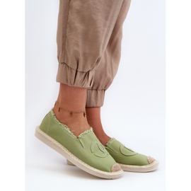 Klassiska Espadriller för kvinnor Green Flaure grön 2
