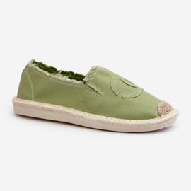Klassiska Espadriller för kvinnor Green Flaure grön 4
